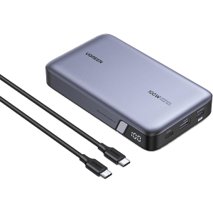 پاور بانک 100 وات سه پورت 20000mAh یوگرین مدل PB720 کد 25188 همراه با کابل Type-C