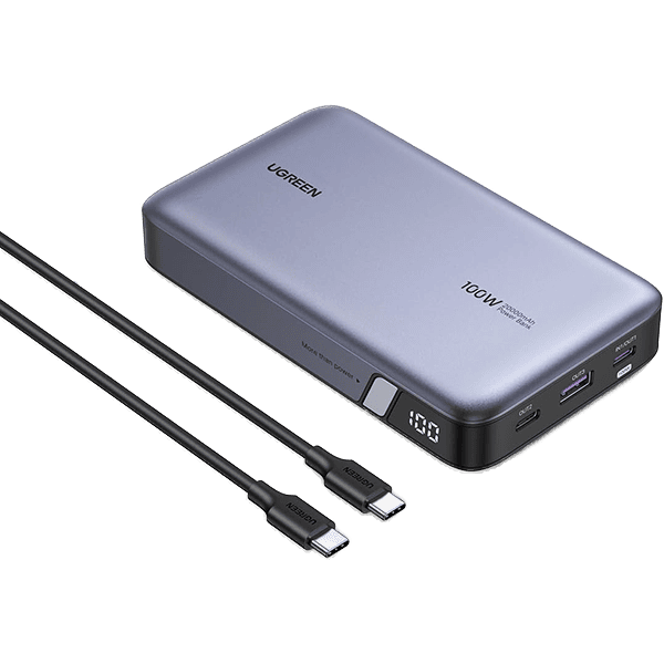 پاور بانک 100 وات سه پورت 20000mAh یوگرین مدل PB720 کد 25188 همراه با کابل Type-C
