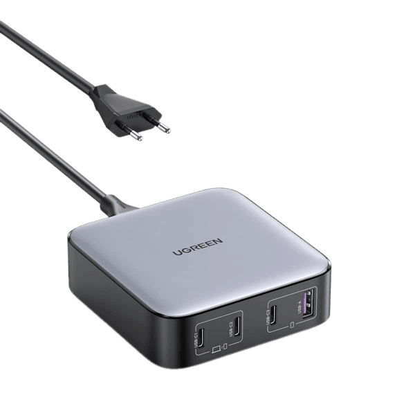 شارژر رومیزی 100 وات Nexode با 3 پورت USB-C و 1 پورت USB-A یوگرین مدل CD328