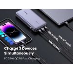 پاور بانک 145 وات سه پورت 25000mAh یوگرین مدل PB205 کد 90597A همراه با کابل USB-C