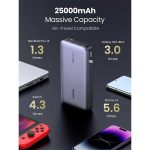 پاور بانک 145 وات سه پورت 25000mAh یوگرین مدل PB205 کد 90597A همراه با کابل USB-C