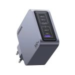 شارژر دیواری 160 وات Nexode Pro سه پورت USB-C و یک پورت USB-A یوگرین مدل X763 کد 25877 همراه با کابل 4 آمپر USB-C به طول 1.5 متر