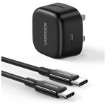 شارژر دیواری 25 وات با پورت USB-C PD یوگرین مدل CD250 همراه با کابل USB-C to USB-C