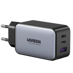 شارژر دیواری 65 وات با دو پورت USB-C و یک پورت USB-A یوگرین مدل X553 کد 35042