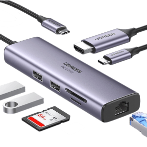 هاب 7 پورت USB-C یوگرین مدل CM512