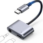 تبدیل Type-C به Type-C و جک 3.5 میلی‌ متر TRRS (دیجیتال) یوگرین مدل 60164-CM231