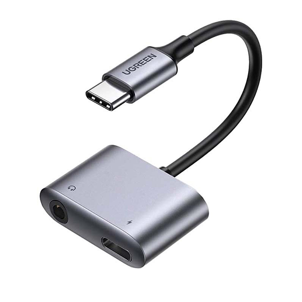 تبدیل Type-C به Type-C و جک 3.5 میلی‌ متر TRRS (دیجیتال) یوگرین مدل 60164-CM231